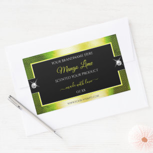 Chic Black Yellow Green Brilliants Product Label