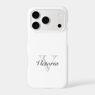 Chic blanc monogrammé