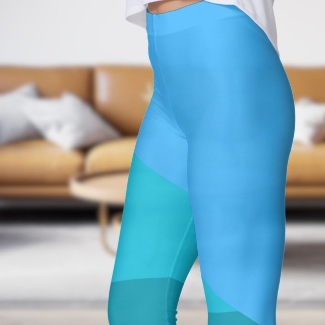 Chic Blue Angles Leggings (Chic Blue Angles Leggings)