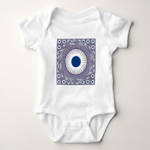 Chic blue baby bodysuit