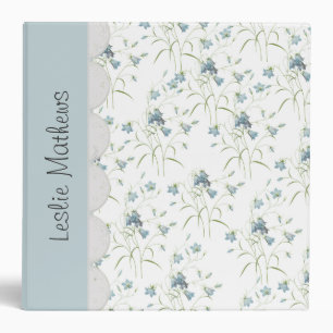 Chic Blue Bells Custom Wedding Planner Binder
