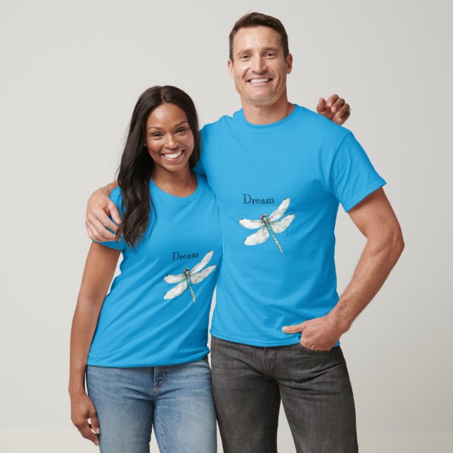 Chic Blue Dragonfly Dream T-Shirt (Unisex)