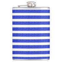 Chic Blue Geometric Stripes 
