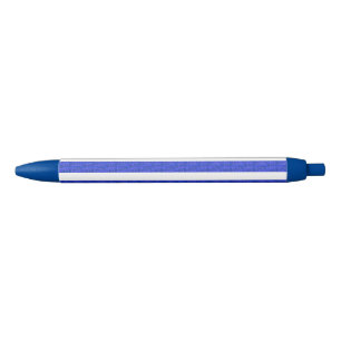 Chic Blue Geometric Stripes  Ink Pen