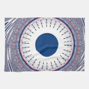 Chic  blue kitchen towel