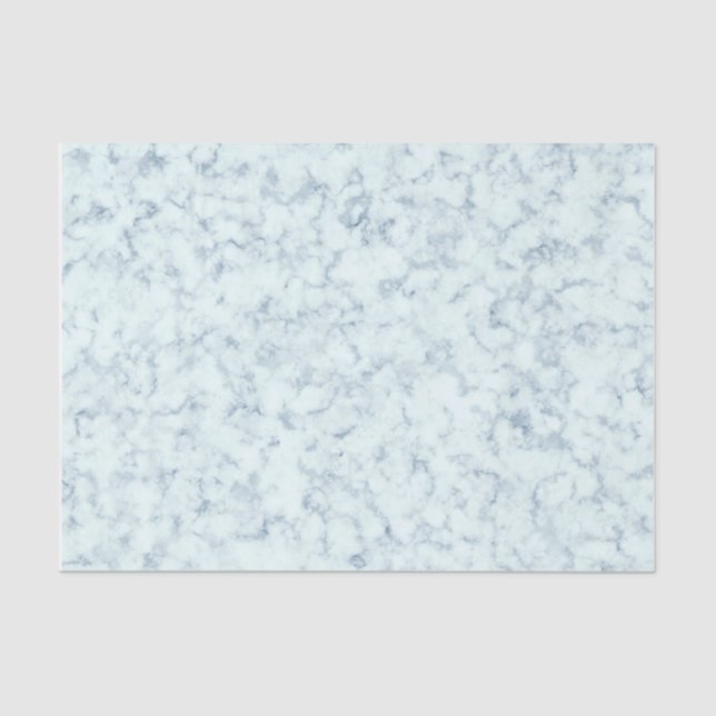 Chic Blue Marble Tissue Paper (Front)