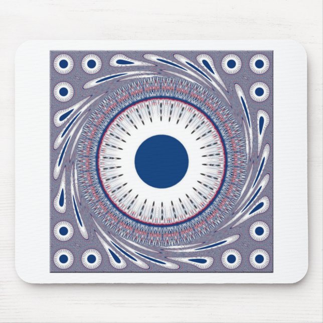 Chic  blue mouse pad (Front)
