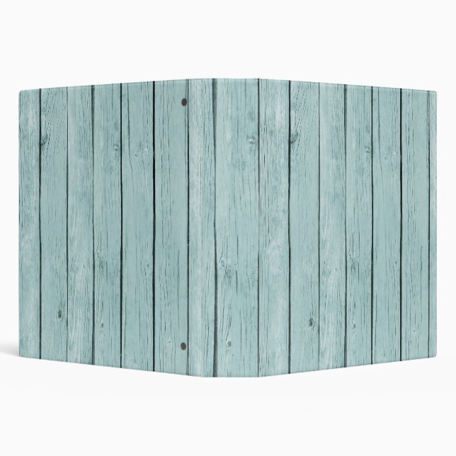 Chic Blue Rustic Wood Binder (Background)