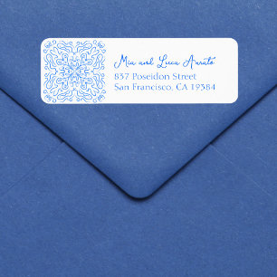 Chic Blue Tile Italie Amalfi Mariage