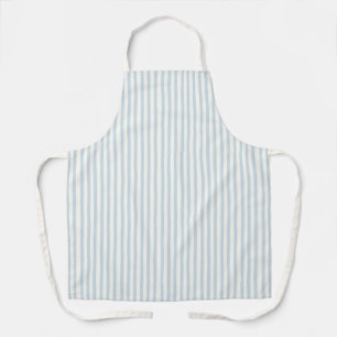 Chic Blue White Stripes Apron