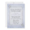 Chic Blue Winter Snowflake Wedding Invitation