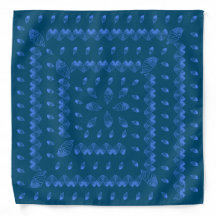 Chic Blueberry Ice Cream Cones Spiral  Bandana