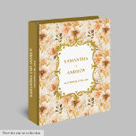 Chic Blush Gold Wedding Memory Album Binder<br><div class="desc">Keep your most cherished memories beautifully preserved with this wedding ring binder featuring lush blush and gold boho flowers. Designed in a soft watercolor style, this binder is perfect for organizing wedding photos, keepsakes, vows, or planning details. The romantic blush roses and shimmering gold accents bring a timeless elegance, making...</div>