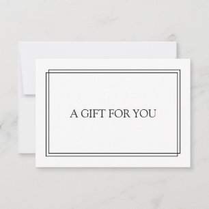 Chic Blush Navy Black Gift Certificate
