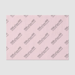 Chic Blush Pink Business Logo Branding Tissue Paper