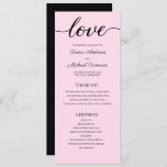 Chic Blush Pink Customizable Wedding Program Temp<br><div class="desc">Elevate the elegance of your wedding day with our Chic Blush Pink Customizable Wedding Program Template. Designed for modern couples seeking simplicity and elegance, this template allows you to create a personalized and detailed program for your special day. This easy-to-use, editable template features a lovely blush pink colour scheme, embodying...</div>