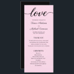 Chic Blush Pink Customizable Wedding Program Temp<br><div class="desc">Elevate the elegance of your wedding day with our Chic Blush Pink Customizable Wedding Program Template. Designed for modern couples seeking simplicity and elegance, this template allows you to create a personalized and detailed program for your special day. This easy-to-use, editable template features a lovely blush pink colour scheme, embodying...</div>
