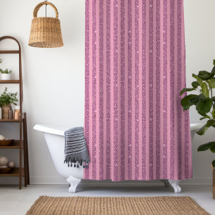 Chic Blush Pink Glitter Style Vertical Stripes