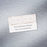 Chic Blush Pink Music Notes Business name website