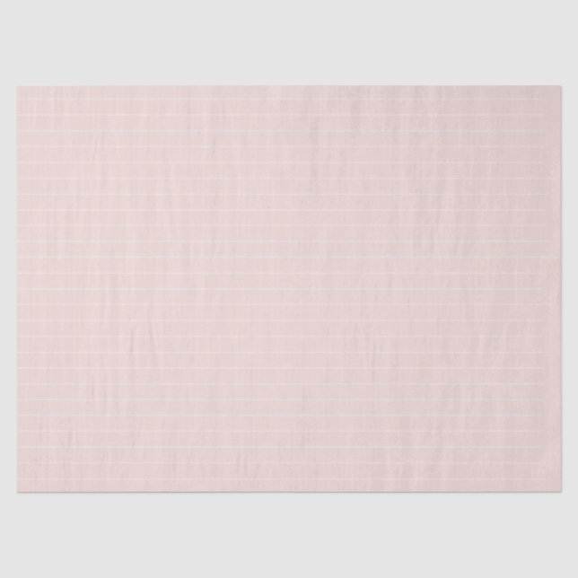 Chic blush pink white thin Stripes cute girly  Tissue Paper (Front)