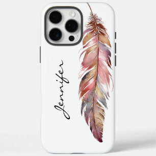 Chic Bohemian Native American Feather iPhone  16 Pro Max Case