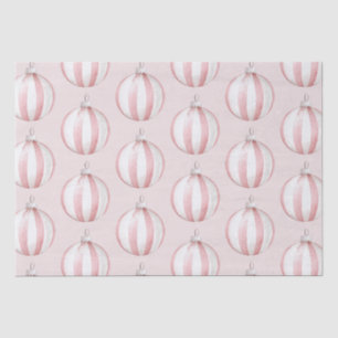 Chic Boho Blush Pink Striped Ornaments Tissue Paper