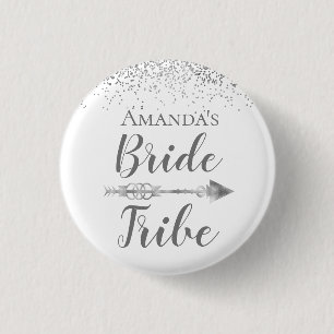 Chic Boho Bride Tribe        1 Inch Round Button
