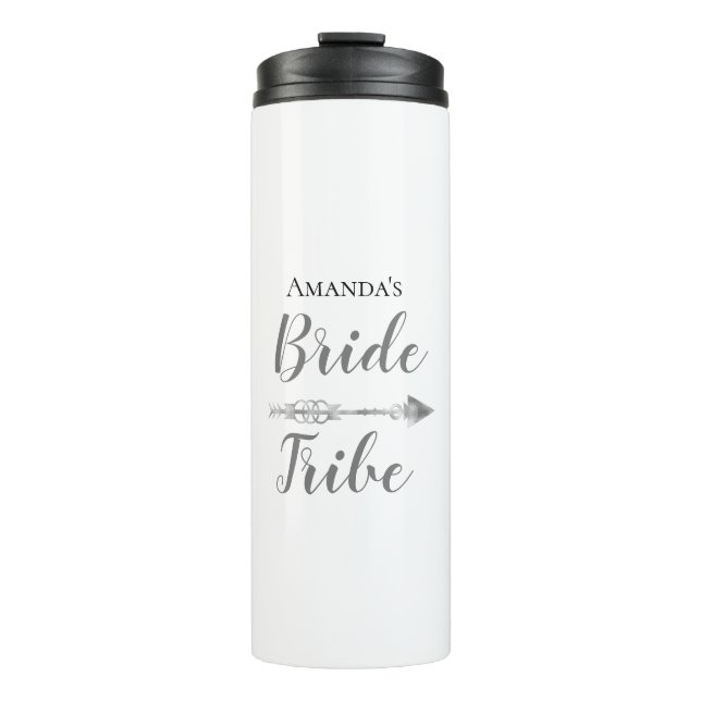 Chic Boho Bride Tribe Personalized     Thermal Tumbler (Front)