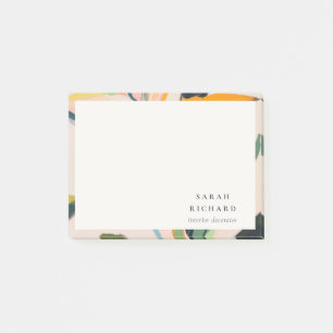 Chic Boho Colorful Bird of Paradise Painted Floral Post-it Notes