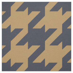 Chic bold neutral grey taupe houndstooth pattern fabric