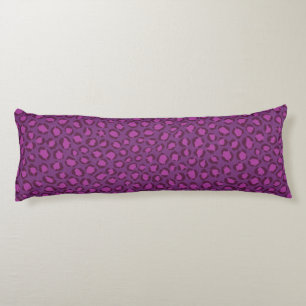 Chic bold purple white cheetah print pattern body pillow