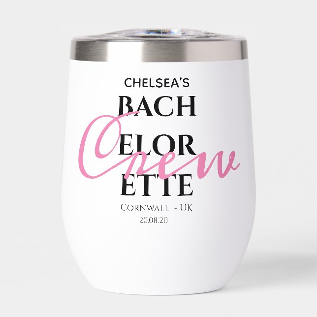 Chic Bold Script Personalized Bachelorette Party (Front)