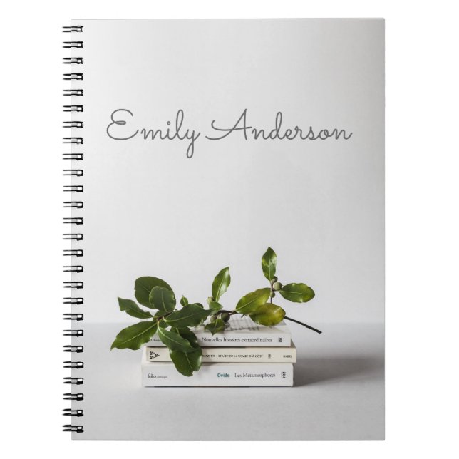 chic books custom personalized bullet journal (Front)