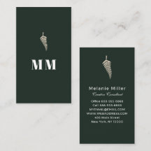 Chic Botanical Fern Custom Name Professional