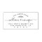 Chic Botanical Handwritten Wedding Return Address