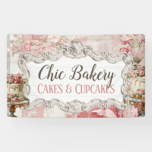 Chic Boulangerie Chic Shabby Bannière Vintage