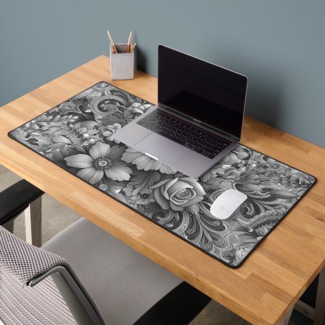 Chic Bouquet of Flowers Desk Mat (Office 2)