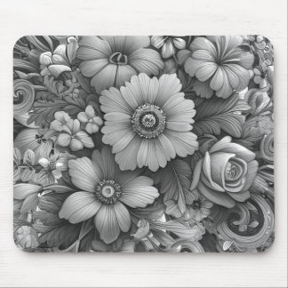 Chic Bouquet of Flowers Mouse Pad