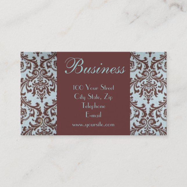 Chic Boutique Fabric Business Card 1 (Front)