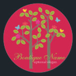 Chic Boutique Red BUSINESS OCCASION GIFT STICKER<br><div class="desc">Makes a nice added personal touch to any gift box or use it to secure tissue wrapped items for your business or eBay store!</div>