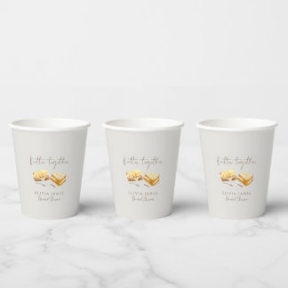 Chic Bread and Butter bridal shower Paper Cups