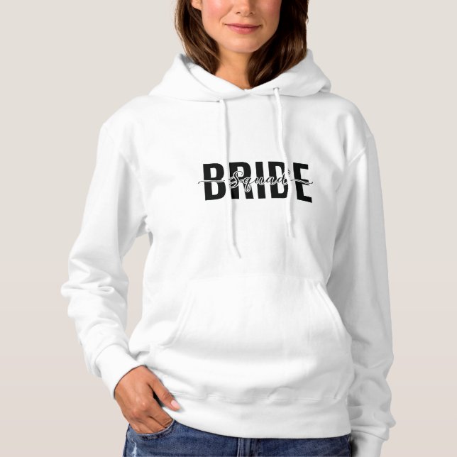 Chic Bride Squad Bachelorette Hoodie (Front)