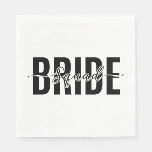 Chic Bride Squad Bachelorette Napkin