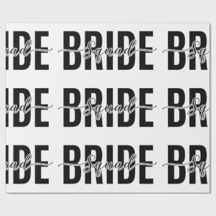 Chic Bride Squad Bachelorette Wrapping Paper