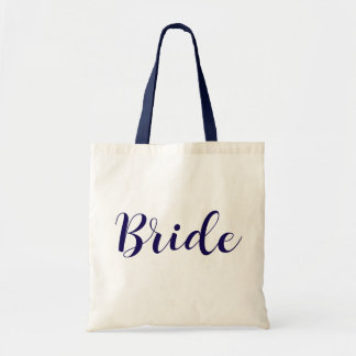 Chic Bride Tote Bag with Cursive Script – Wedding