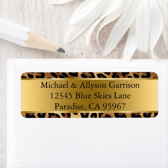 Chic Brown Gold Leopard Wedding (Insitu)