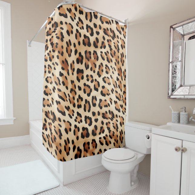 Chic Brown White Leopard Print (In Situ)