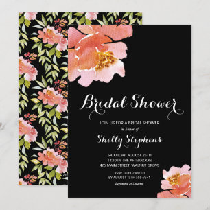 Chic Brunch and Bubbly Floral Invitations