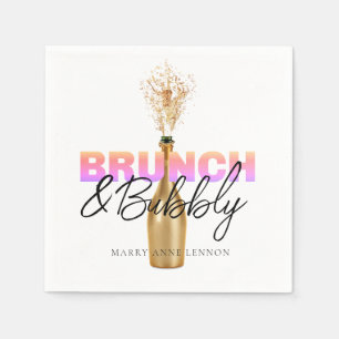 Chic Brunch and Bubbly Napkins