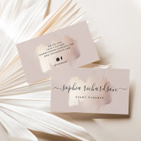 Chic Brush Stroke | Faux Rose Gold on Neutral Rose